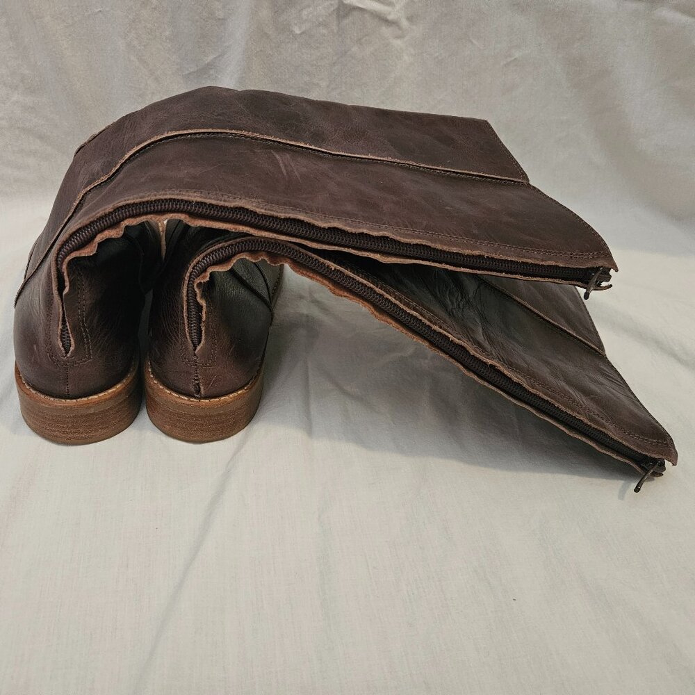 J. Jill Brown Leather Boots, Size 7.5M - Picture 5 of 9